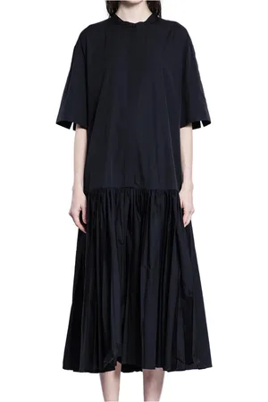 Jil Sander Dames, Jurken, Zwart, Maat: XS Katoen