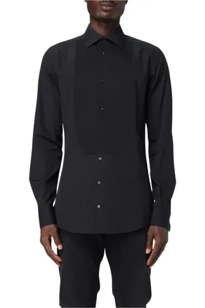Dolce & Gabbana Heren, Overhemden, Zwart, Maat: XL Katoen
