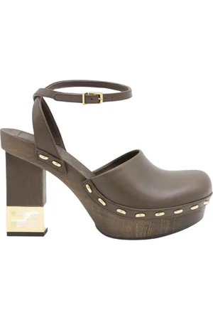 Fendi Dames, Schoenen, Bruin, Maat: 36 EU Leer