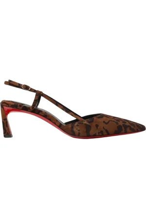 Christian Louboutin Dames, Schoenen, Bruin, Maat: 36 EU Leer