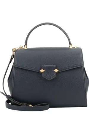 Pourchet Paris Dames, Tassen, Blauw, Maat: ONE Size Leer