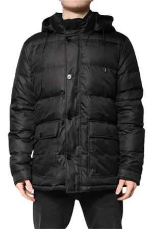 Dolce & Gabbana Heren, Jassen, Zwart, Maat: XL Poliester