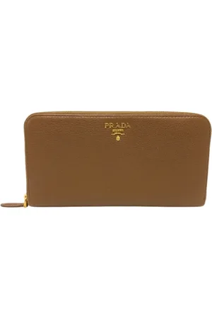 Prada Dames, Pre-owned, Bruin, Maat: ONE Size Leer