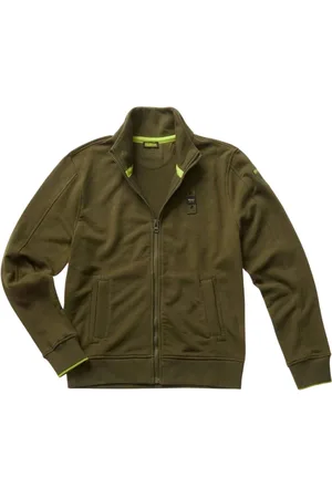 Blauer Heren, Sweatshirts & Hoodies, Groen, Maat: 2XL Katoen