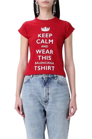 Balenciaga Dames, Tops, Rood, Maat: S Katoen
