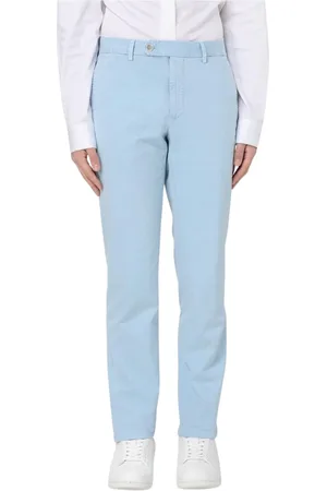 Incotex Heren, Broeken, Blauw, Maat: 3XL Katoen