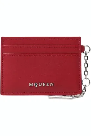Alexander McQueen Dames, Accessoires, Rood, Maat: ONE Size Leer