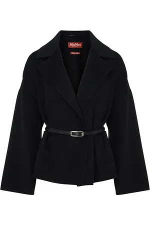 Max Mara Dames, Jassen, Zwart, Maat: M Wol