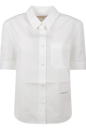 Marni Dames, Blouses & Shirts, Wit, Maat: S