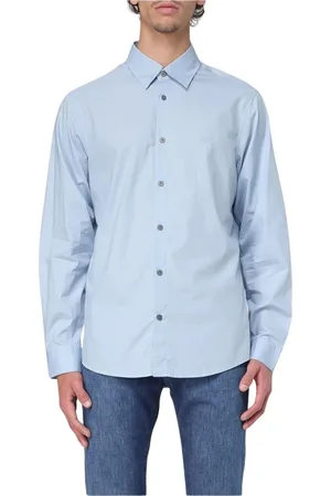Armani Exchange Heren, Overhemden, Blauw, Maat: XL Katoen