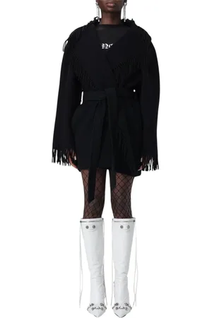 Balenciaga Dames, Mantels, Zwart, Maat: M Wol