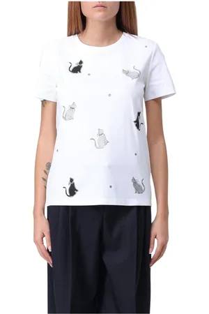 Max Mara Dames, Tops, Wit, Maat: S