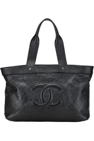CHANEL Dames, Pre-owned, Zwart, Maat: ONE Size Leer