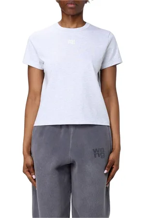 Alexander Wang Dames, Tops, Grijs, Maat: M Katoen