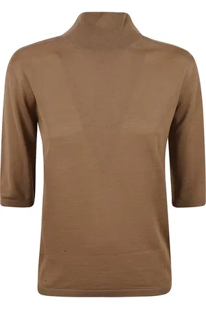 Max Mara Dames, Truien, Bruin, Maat: S Wol