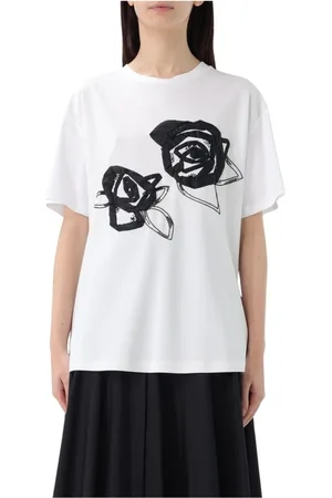 Max Mara Dames, Tops, Wit, Maat: M Katoen