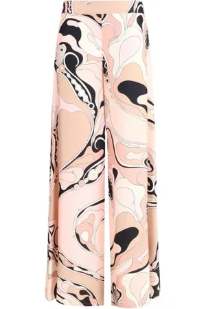 Emilio Pucci Dames, Broeken, Veelkleurig, Maat: 2XS Zijde