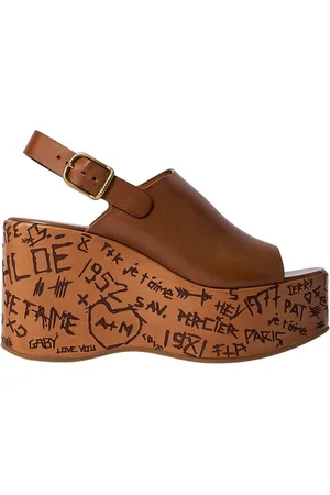 Chloé Dames, Schoenen, Bruin, Maat: 40 EU Leer