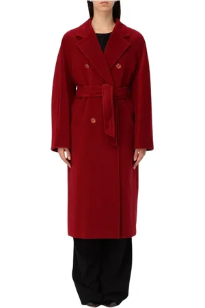 Max Mara Dames, Mantels, Rood, Maat: 2XS Wol