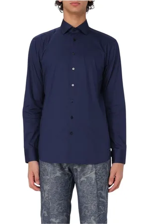 Etro Heren, Overhemden, Blauw, Maat: 2XL Katoen