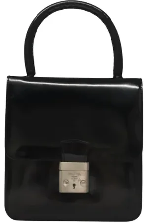 Prada Dames, Pre-owned, Blauw, Maat: ONE Size Leer
