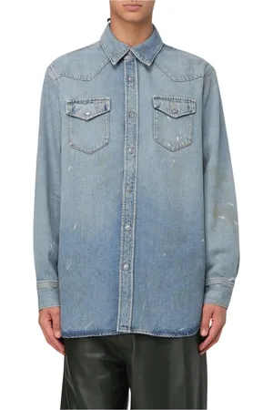 Acne Studios Heren, Overhemden, Blauw, Maat: M Denim