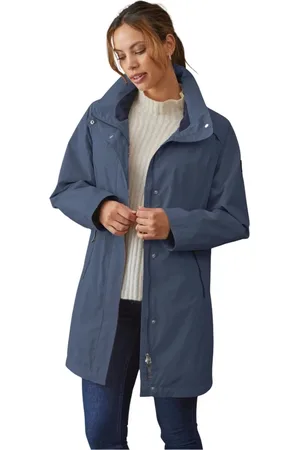 MANGO Dames, Mantels, Blauw, Maat: M