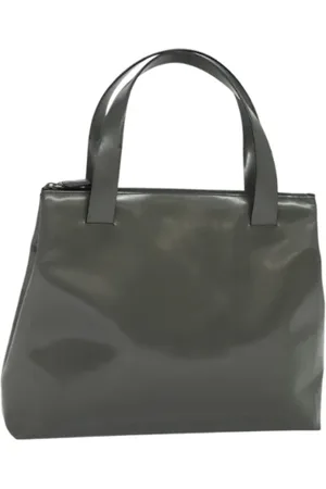 Prada Dames, Pre-owned, Grijs, Maat: ONE Size Leer