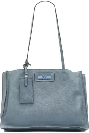 Prada Dames, Pre-owned, Blauw, Maat: ONE Size Leer