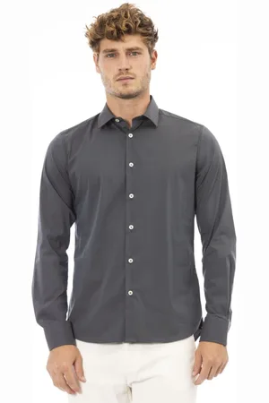 BALDININI Heren, Overhemden, Grijs, Maat: 4XL
