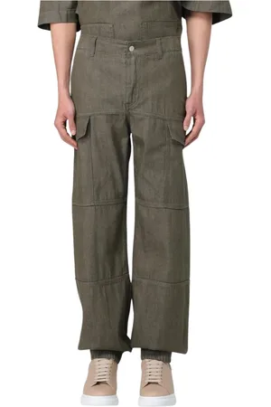 Alexander McQueen Heren, Broeken, Groen, Maat: M