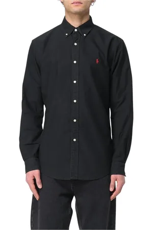 Ralph Lauren Heren, Overhemden, Zwart, Maat: 2XL Katoen