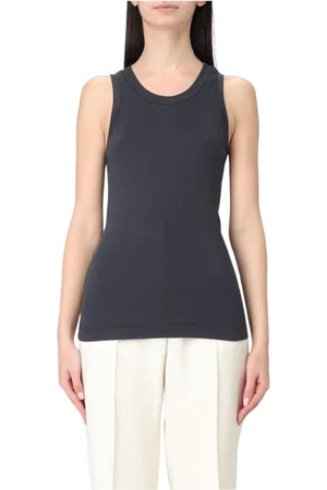 Brunello Cucinelli Dames, Tops, Blauw, Maat: S Katoen