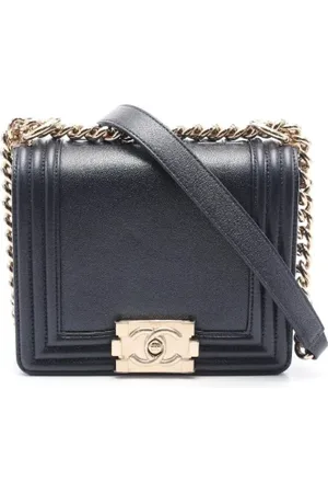 CHANEL Dames, Pre-owned, Blauw, Maat: ONE Size Leer