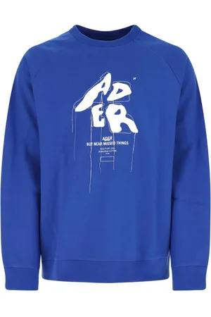 Ader Error Heren, Sweatshirts & Hoodies, Blauw, Maat: S Katoen