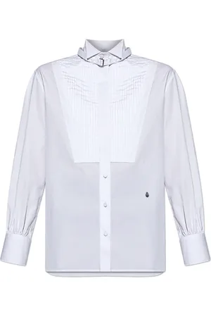 Alexander McQueen Dames, Blouses & Shirts, Wit, Maat: S Katoen
