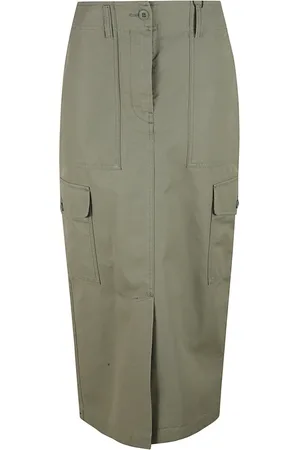 Max Mara Dames, Rokken, Groen, Maat: XS Katoen