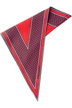 Salvatore Ferragamo Dames, Accessoires, Rood, Maat: ONE Size Zijde