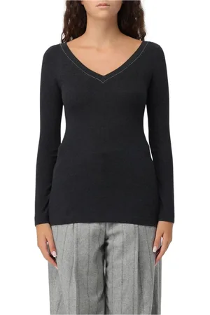 Brunello Cucinelli Dames, Tops, Zwart, Maat: S