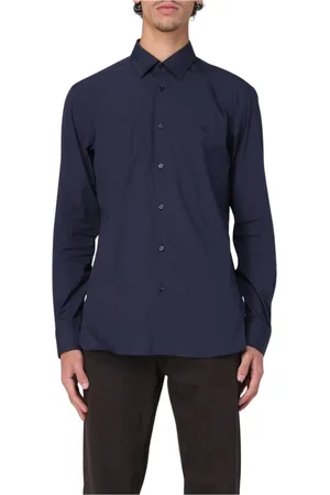 Burberry Heren, Overhemden, Blauw, Maat: S Katoen