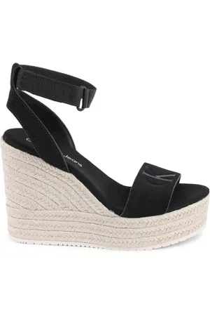 Calvin Klein Dames, Schoenen, Zwart, Maat: 40 EU Leer