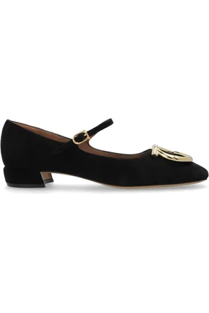 Salvatore Ferragamo Dames, Schoenen, Zwart, Maat: 36 1/2 EU Suède