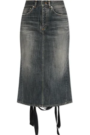Balenciaga Dames, Rokken, Grijs, Maat: M Denim