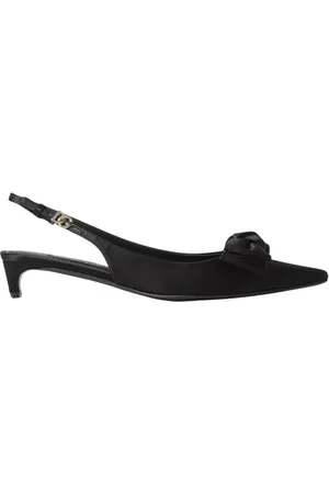 Dolce & Gabbana Dames, Schoenen, Zwart, Maat: 37 1/2 EU Satijn