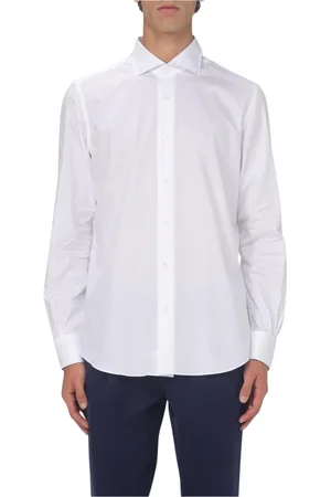 MAZZARELLI Heren, Overhemden, Wit, Maat: 3XL Katoen