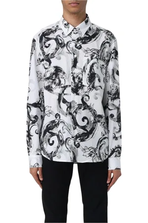 VERSACE Heren, Overhemden, Veelkleurig, Maat: XL Katoen