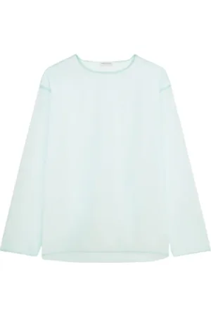 DRIES VAN NOTEN Dames, Blouses & Shirts, Blauw, Maat: M Poliester