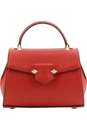 Pourchet Paris Dames, Tassen, Rood, Maat: ONE Size Leer