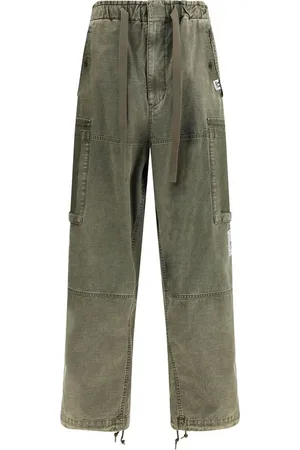 MIHARA YASUHIRO Heren, Jeans, Groen, Maat: M Katoen