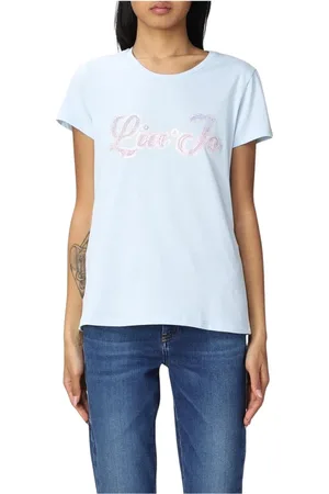 Liu Jo Dames, Tops, Blauw, Maat: XS Katoen